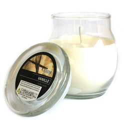 Vanilla Scented Large Glass Jar Candle