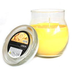 Lemon Scented Large Glass Jar Candle