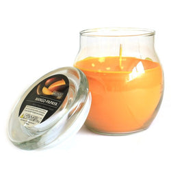 Mango & Papaya Scented Large Glass Jar Candle