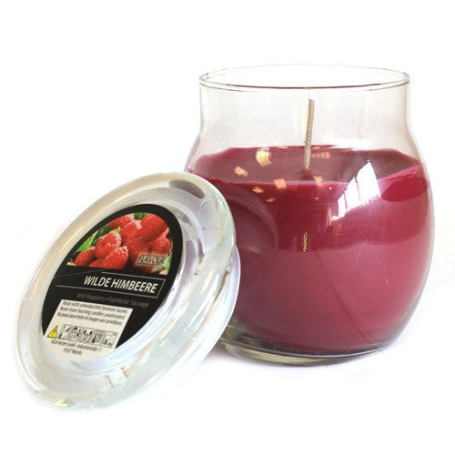 Wild Raspberry Scented Large Glass Jar Candle