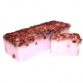 Rose & Rose Petals Handcrafted Soap Slice